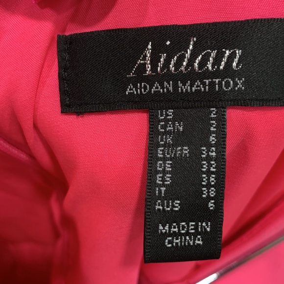 Aidan Mattox Asymmetric Evening Gown - Picture 11 of 13